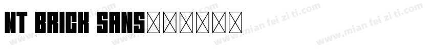 NT Brick Sans字体转换